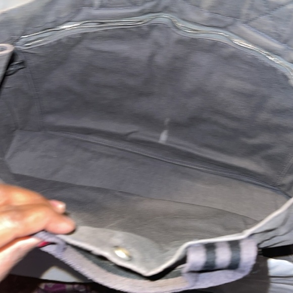 HERMES Fourre Tout MM Canvas Tote Handbag Gray GUC - Picture 12 of 13